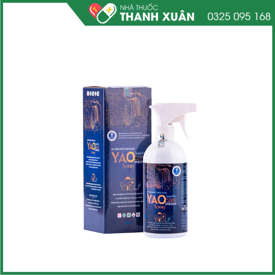 Xịt tắm khô thảo dược Yao Care Medic